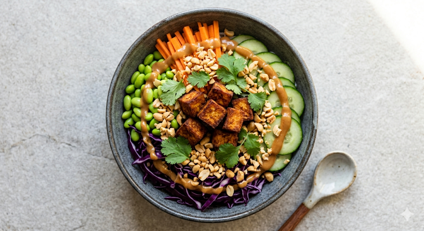 Thai Peanut Tofu Bowl